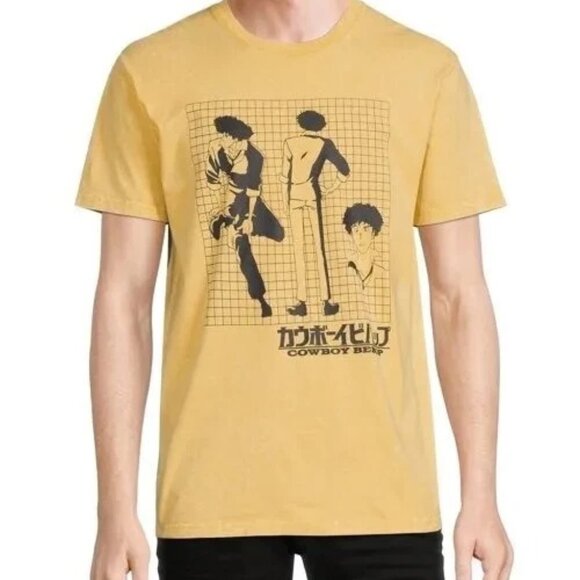 NEW Cowboy Bebop Men’s Mineral Wash T-Shirt Lemon Grass Medium 38/40 - Picture 3 of 8